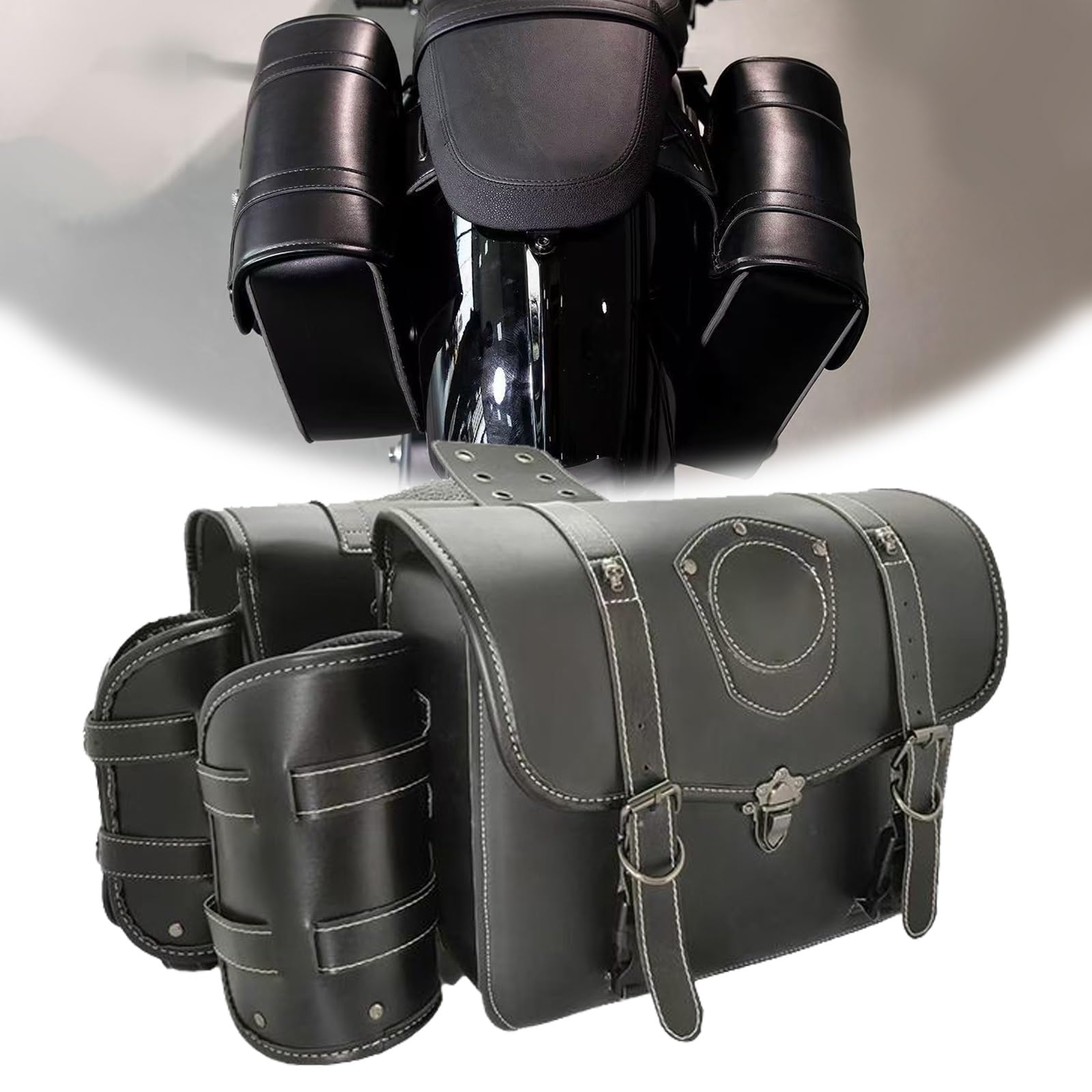 Amazon | に適用 ベスパ LX125 レトロバイク サイドバッグ 大容量収納